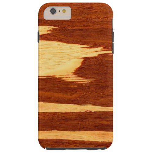 Tiger Stripe Bamboo Wood Grain Look Tough iPhone 6 Plus Case