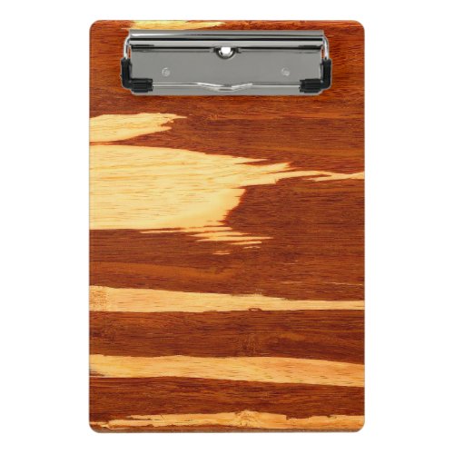 Tiger Stripe Bamboo Wood Grain Look Mini Clipboard