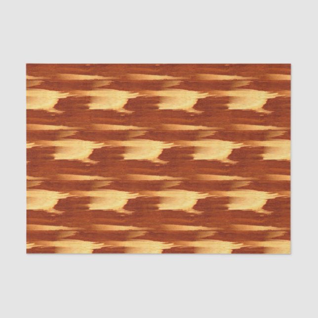 Tiger Stripe Bamboo Wood Grain Look Tissue Paper (Front)