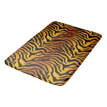 Tiger Stripe Bathroom Mat by stickywicket at Zazzle