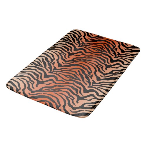 Tiger stripe bathroom mat