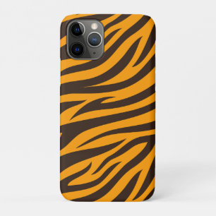 Tiger Stripe black Orange Wild Animal skin pattern iPhone 11 Pro Case
