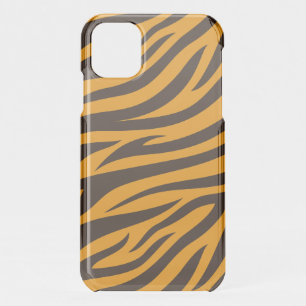 Tiger Stripe black Orange Wild Animal skin pattern iPhone 11 Case