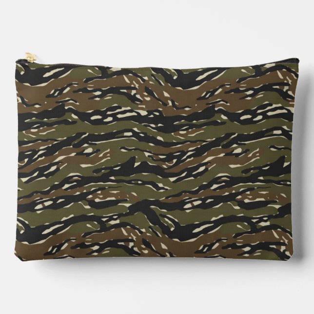 Tiger Stripe Camouflage Pattern Accessory Pouch (Front)