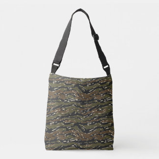 Tiger Stripe Camouflage Pattern Crossbody Bag