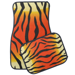 Tiger Stripe Car Mat Set