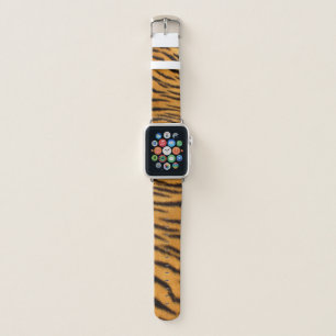 Tiger Stripe Faux Fur Apple Watch Band
