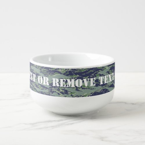 Tiger Stripe Forest Camouflage Soup Mug