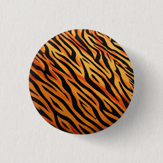 Tiger Stripe Fur Pattern Button