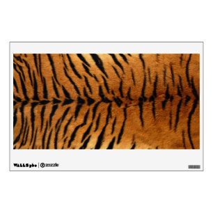Tiger Stripe Fur Print Wall Sticker