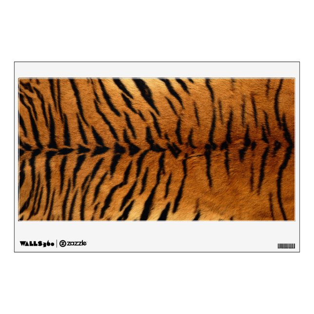 Tiger Stripe Fur Print Wall Sticker (Front)