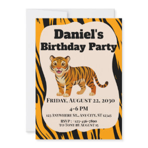 Tiger Stripe Invitation
