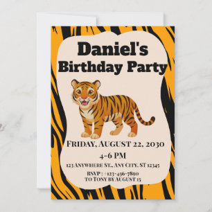 Tiger Stripe Invitation
