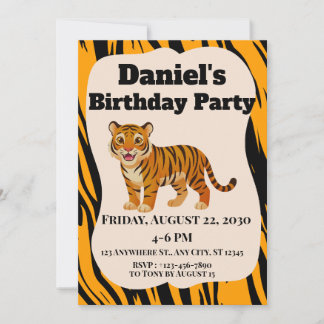 Tiger Stripe Invitation