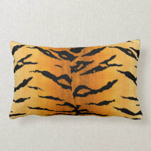 Tiger Stripe Lumbar Throw Pillow