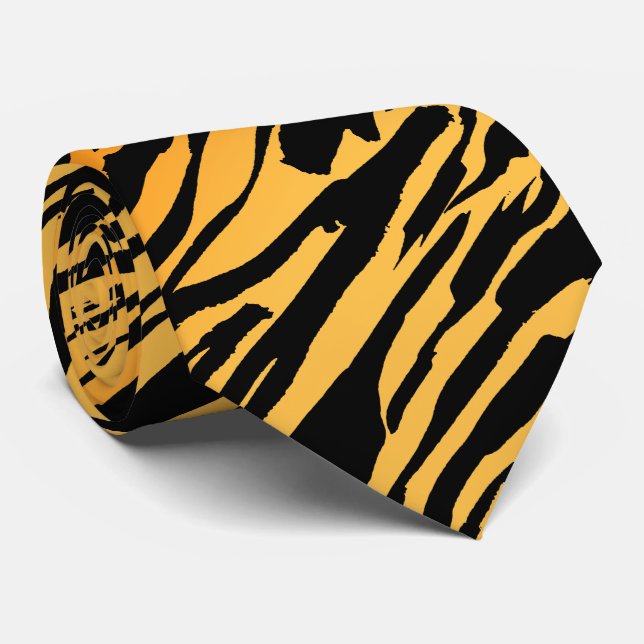Tiger Stripe Neck Tie (Rolled)
