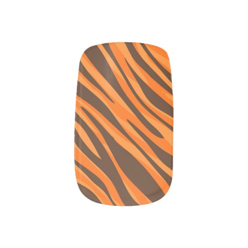 Tiger Stripe Orange Cincinnati Ohio Minx Nail Art