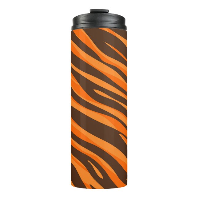 Tiger Stripe Orange Cincinnati Ohio Thermal Tumbler (Front)
