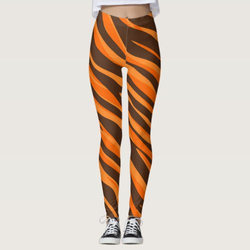 Tiger Stripe Orange Leggings Cincinnati Ohio