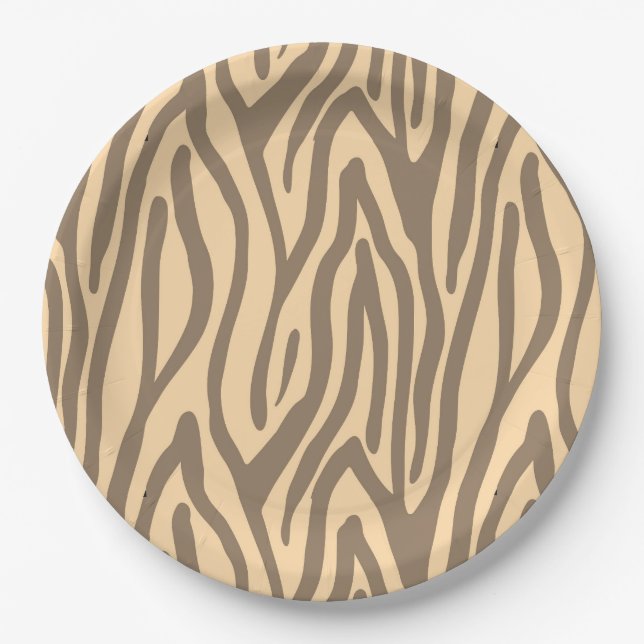 Tiger Stripe Paper Plates (Front)
