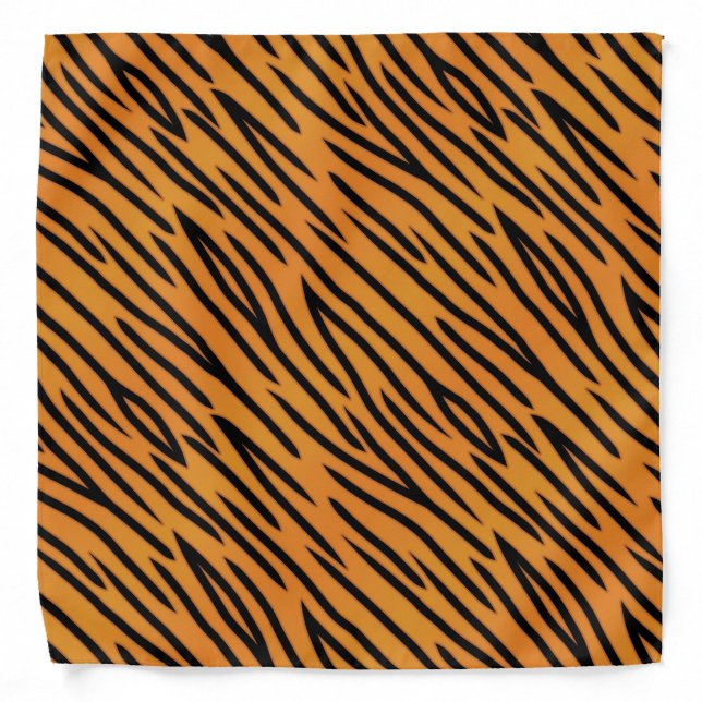 Tiger Stripe Pattern Bandana (Front)