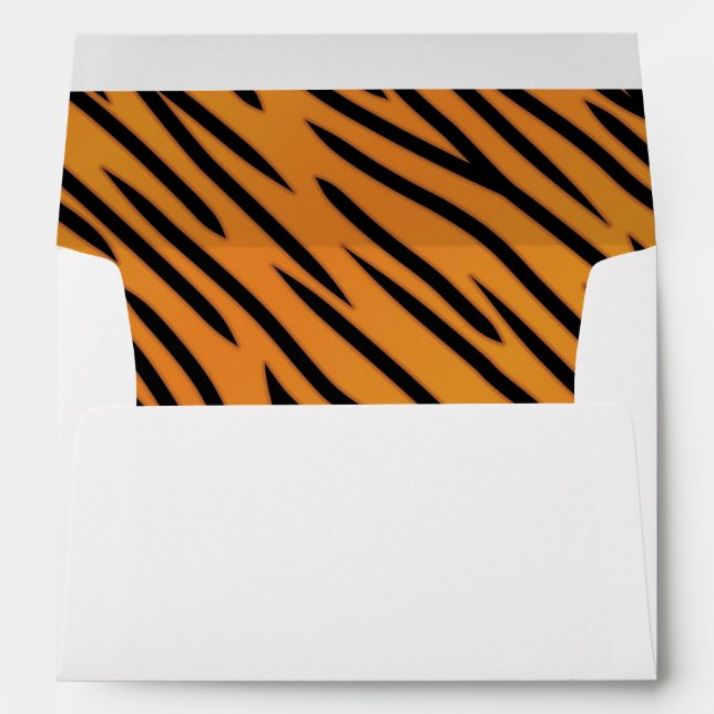 Tiger Stripe Pattern Envelope (Back (Bottom))