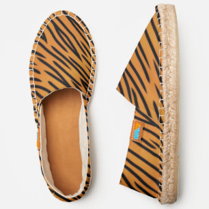 Tiger Stripe Pattern Espadrilles