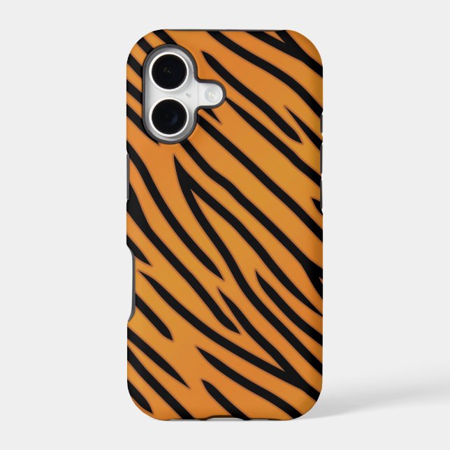 Tiger Stripe Pattern Iphone Case (Back)
