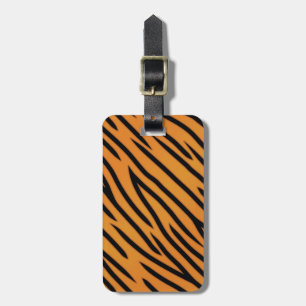 Tiger Stripe Pattern Luggage Tag