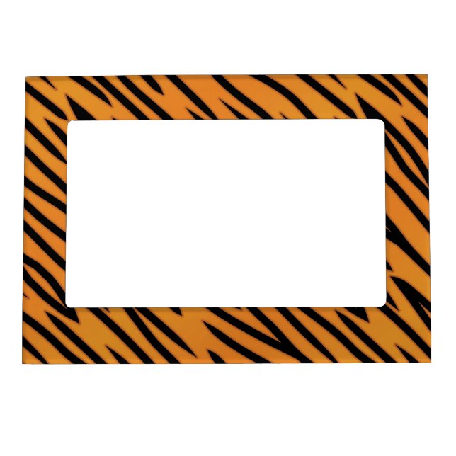 Tiger Stripe Pattern Magnetic Photo Frame (Front)