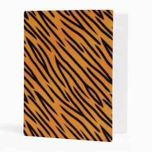 Tiger Stripe Pattern Mini Binder