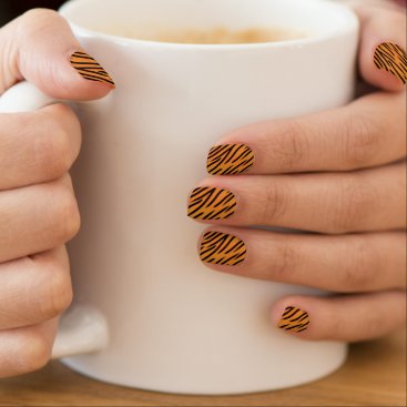 Tiger Stripe Pattern Minx Nail Wraps