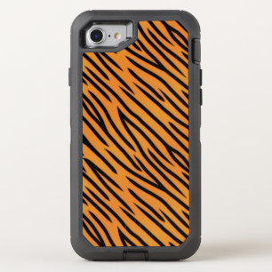 Tiger Stripe Pattern OtterBox Defender iPhone SE/8/7 Case