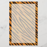 Tiger Stripe Pattern Stationery