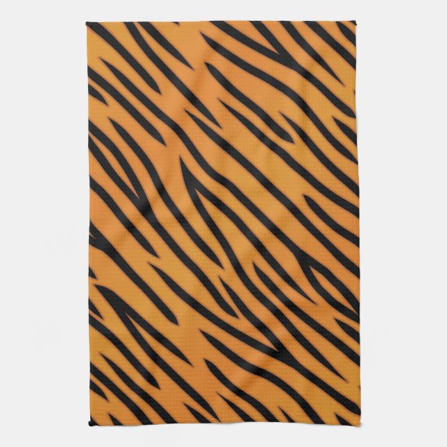 Tiger Stripe Pattern Towel (Vertical)