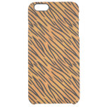 Tiger Stripe Pattern Clear iPhone 6 Plus Case