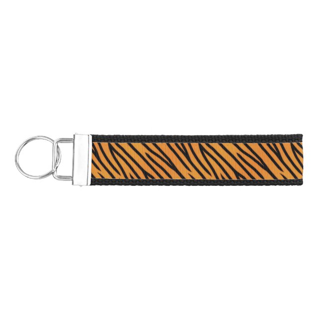 Tiger Stripe Pattern Wrist Keychain (Keys on Left)
