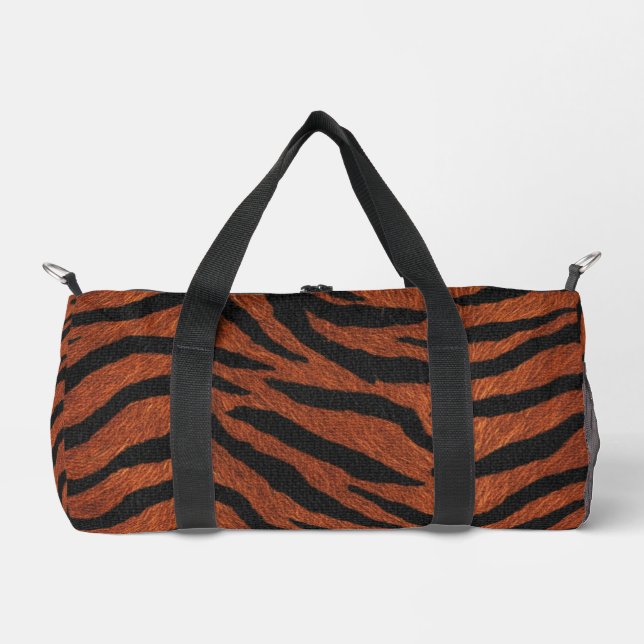 Tiger Stripe Wild Pattern Duffle Bag (Front)