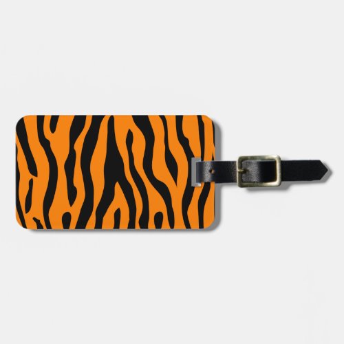 Tiger Striped luggage tag _ calling all tigers