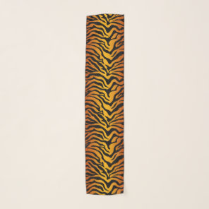 Tiger striped print scarf