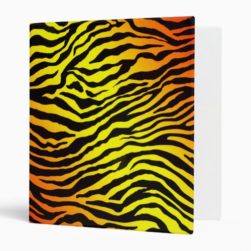 Tiger Stripes 3 Ring Binder