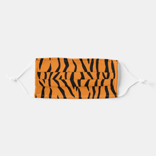 TIGER STRIPES ADULT CLOTH FACE MASK (Front, Folded)