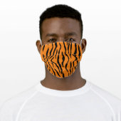 TIGER STRIPES ADULT CLOTH FACE MASK (Worn)