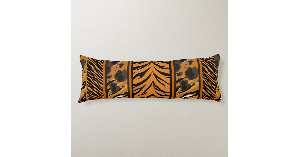Tiger Stripes Animal Print Body Pillow Zazzle
