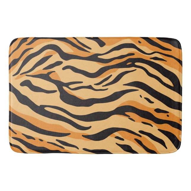 Tiger Stripes Bath Mat (Front)