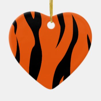 Tiger Stripes Ceramic Ornament by HolidayZazzle at Zazzle