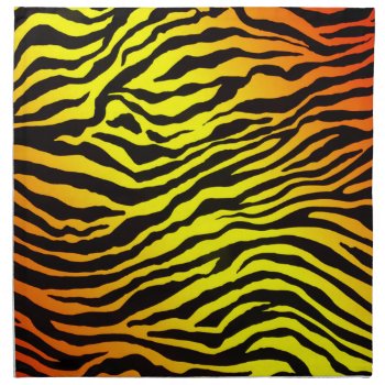 Tiger Stripes Cloth Napkin by CBgreetingsndesigns at Zazzle