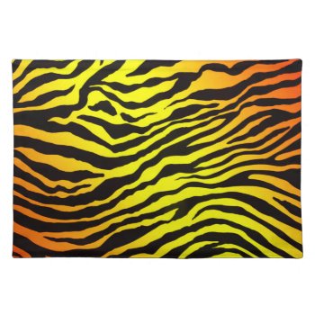 Tiger Stripes Cloth Placemat by CBgreetingsndesigns at Zazzle