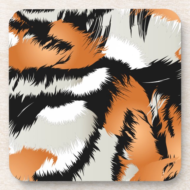 Tiger stripes coaster (Front)