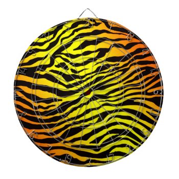 Tiger Stripes Dartboard by CBgreetingsndesigns at Zazzle